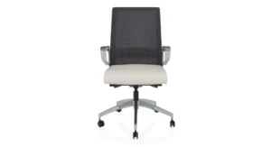 New Wyatt Freeride executive task chair offered by Office Furniture Connection – customizable high-back with 3D arms, 5-position tilt limiter, sliding seat, adjustable lumbar, and polished aluminum base.
