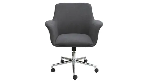 COE Bolster guest chair sold by Office Furniture Connection – plush upholstered reception or guest chair with padded arms and wood accent legs for comfortable visitor seating.