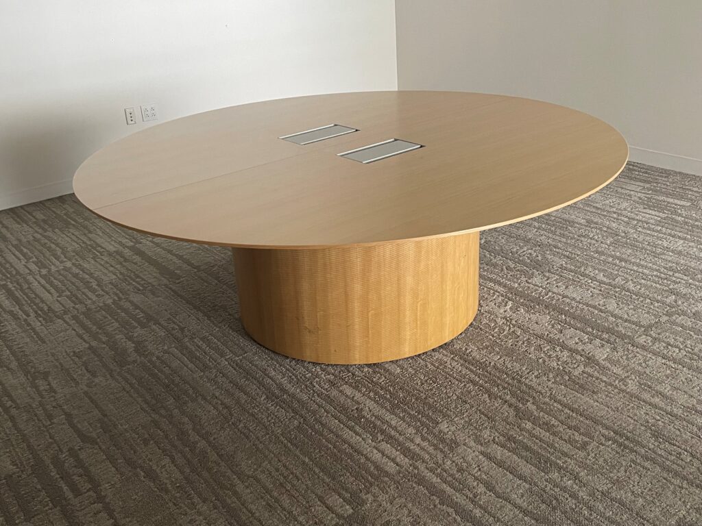7 foot round Geiger Conference Table