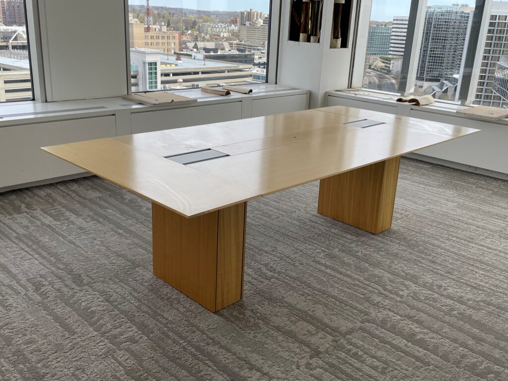 geiger conference tables, maple or refinished in any color