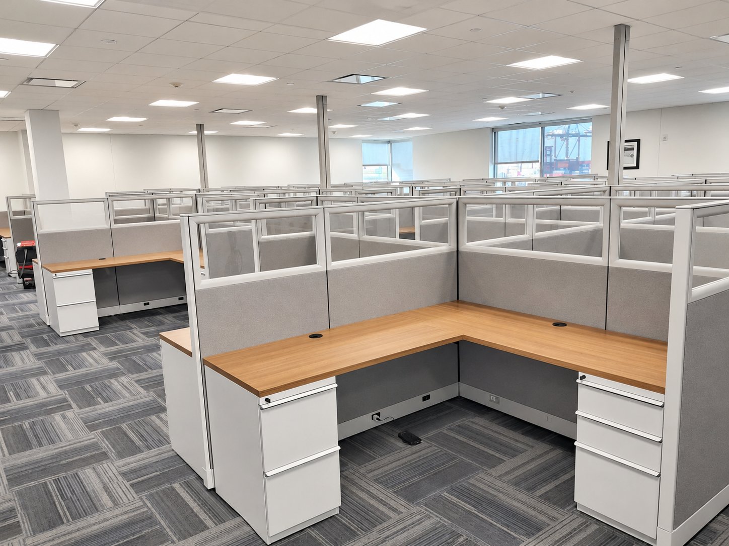 Port Houston remanufactured Knoll workstations furnished by Office Furniture Connection