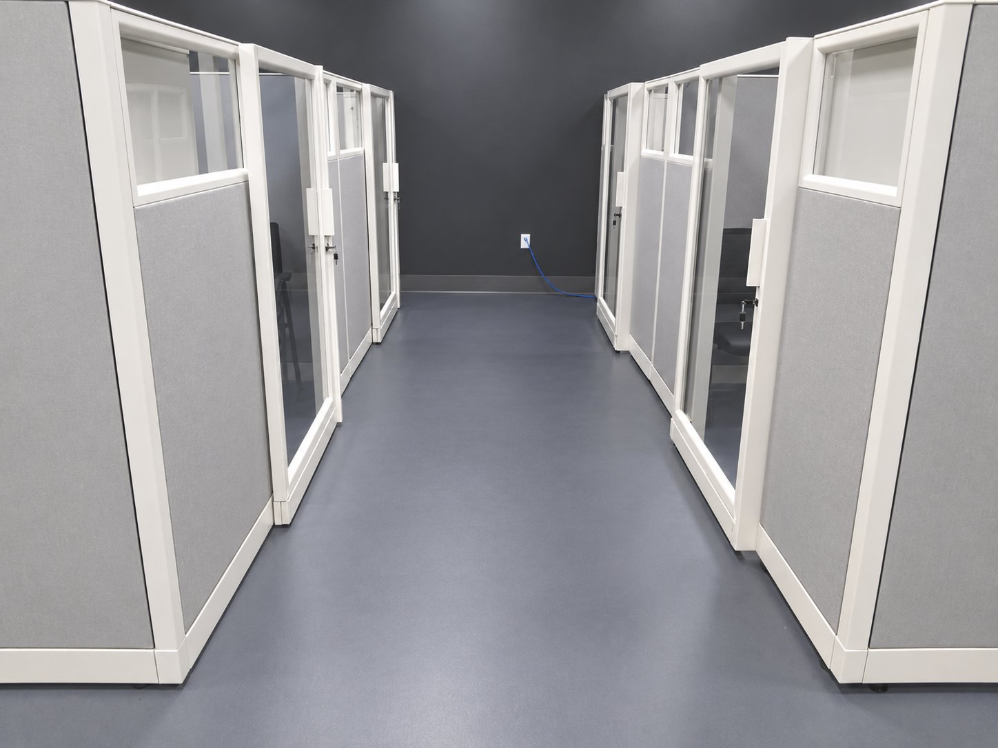 Port Houston enclosed workstations furnished by Office Furniture Connection